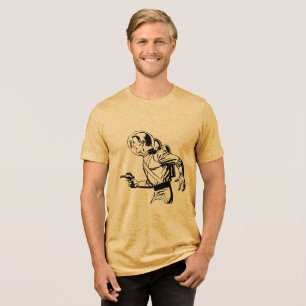 インリーシュあなたのインナーヒーロー – レトロ漫画レイガンマン トライブレンドTシャツ