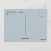 インレレイクバガンヤンゴンミャンマー ポストカード (裏面)