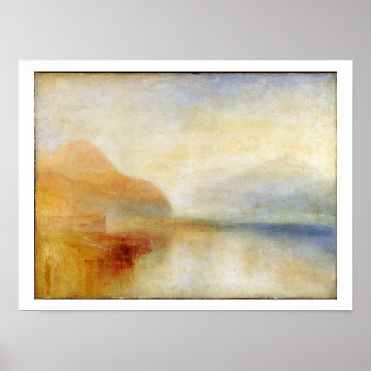 インヴァラリー桟橋、ロッチ・ファーネ、朝、c.1840-50 (油) ポスター (正面)