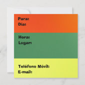 インヴィタシオンフィエスタデナビダッド 招待状 (裏面)