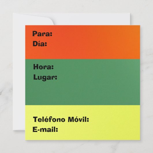 インヴィタシオンフィエスタデナビダッド 招待状 (裏面)