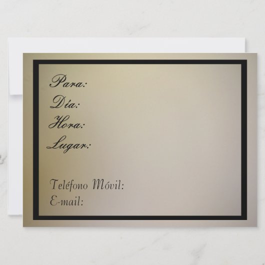 インヴィタシオンフィエスタデナビダッド 招待状 (裏面)