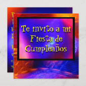 インヴィタシオン-テインヴィトアミフィエスタアズールイナランジャ 招待状 (正面/裏面)