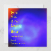 インヴィタシオン-テインヴィトアミフィエスタアズールイナランジャ 招待状 (裏面)