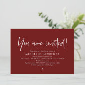 インヴィ招待されモダンカジュアルブライダルシャワー 招待状 (スタンド正面)