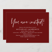 インヴィ招待されモダンカジュアルブライダルシャワー 招待状 (正面/裏面)