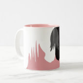 イン及びヤンの馬のツートーンマグ ツートーンマグカップ (正面左)