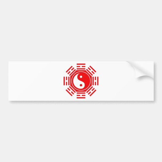 イン及びヤン バンパーステッカー (正面)