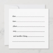 イン招待状 招待状 (裏面)