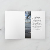 イン最も深い悔やみや弔慰シー海湖ビーチ カード (内部)