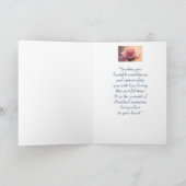 イン最深悔やみや弔慰ガーデンフラワーバラ カード (内部)