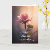 イン最深悔やみや弔慰ガーデンフラワーバラ カード (黄色い花)