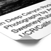 イン深いキャニオンロック詳細バイアンセルアダムス ポスター (角)