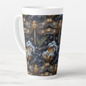 イン考えドラゴフェイクンフライ刺しゅうラテマグ カフェラテマグ (左アングル)