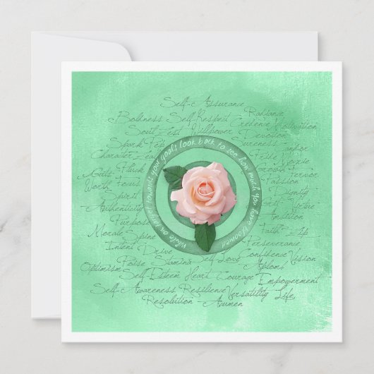 イン開花 カード (正面)