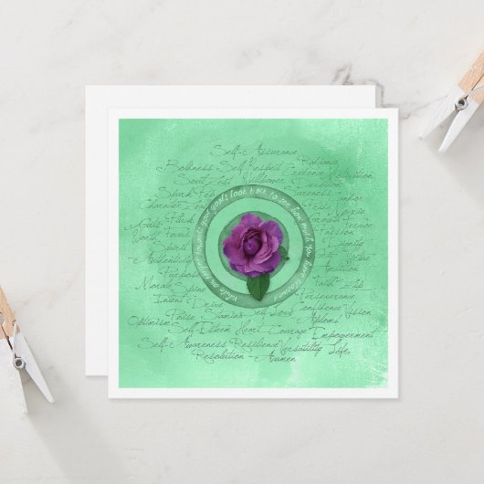 イン開花 カード (正面/裏面インサイチュ)