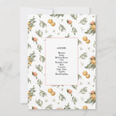 イン開花 |赤ちゃんシャワーワードスクランブルゲームカード 招待状 (裏面)