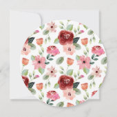 イン開花 | 赤面フローラ卒業党 招待状 (裏面)