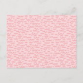 イン魔法金ゴールドスターズユニコーンフォト誕生日 インビテーションポストカード (裏面)