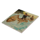 イン・トラブルズ・ウォーターズ・ウェスタン・アートバイ・フィリップ・R・グッドウィン タイル (側面)