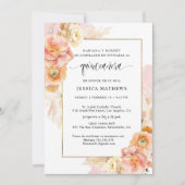 イン，ピスペインのッユニーククエレガントフローラキンセニェラ 招待状 (正面)