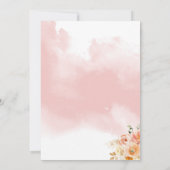 イン，ピスペインのッユニーククエレガントフローラキンセニェラ 招待状 (裏面)