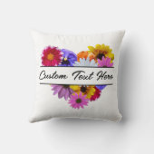 イン・ブルーム - ハート型の花束 クッション (裏面)