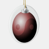 イン&ヤンクリスマスオーナメント セラミックオーナメント (右)