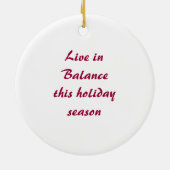 イン&ヤンクリスマスオーナメント セラミックオーナメント (裏面)