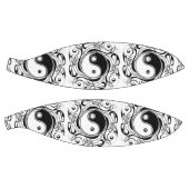 イン&ヤンシンボルブラックアンドホワイトタトゥースタイル バスケットボール (パネル)