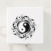 イン&ヤンシンボルブラックアンドホワイトタトゥースタイル フェイバータグ (インサイチュ)