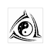 イン&ヤントライバルタトゥー+あなたのアイディア ラバースタンプ (インプリント)