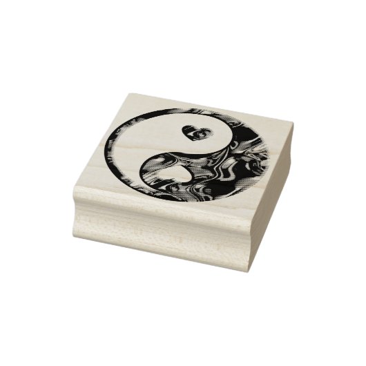 イン&ヤンハート金ゴールド+アイディア ラバースタンプ (スタンプ)