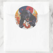 イン&ヤンブラックパンサー ラウンドシール (バッグ)