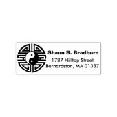 イン&ヤンラウンドヤントラ+あなたのアイディア ラバースタンプ (インプリント)