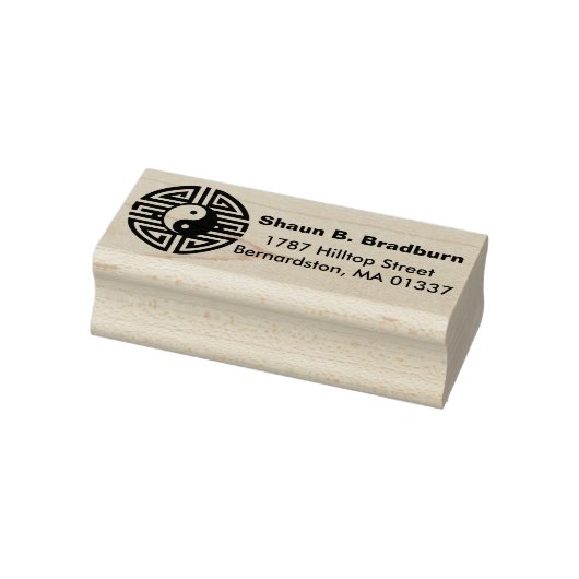 イン&ヤンラウンドヤントラ+あなたのアイディア ラバースタンプ (スタンプ)