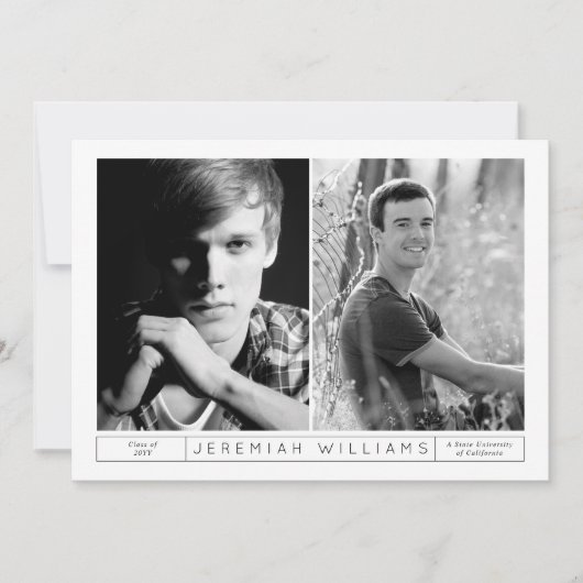 イン&ヤン卒業発表 案内状 (正面)