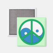 イン – ヤン和平サイン マグネット (正面/裏面)