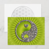 イン&ヤン/ハートシルバー ポストカード (正面/裏面)