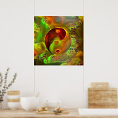 イン – ヤン。残高 ポスター (キッチン)