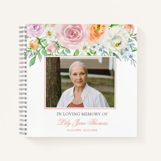 イン・ラブ・メモリー・エレガントピーチバラ葬 ノートブック (正面)