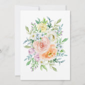 イン・ラブ・メモリー・エレガントピーチバラ葬 招待状 (裏面)