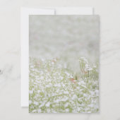 イン・ラブ・メモリー・シンプル白い牧草地の葬儀写真 招待状 (裏面)