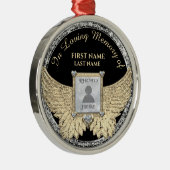 イン·ラブ·メモリー·フォト·メモリアル·ダイヤモンド·ルック·メタ メタルオーナメント (右)