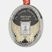 イン·ラブ·メモリー·フォト·メモリアル·ダイヤモンド·ルック·メタ メタルオーナメント (左)