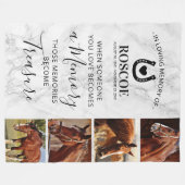 イン・ラブ・メモリー・ホース・メモリアル フリースブランケット (正面(横))