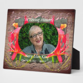 『イン・ラヴィング・メモリ・バラルタ・フレーミング・美しい1583』 フォトプラーク (側面)