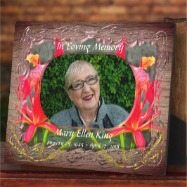 『イン・ラヴィング・メモリ・バラルタ・フレーミング・美しい1583』 フォトプラーク