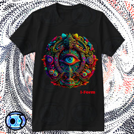 インI型枠 サイケデリック Tシャツ