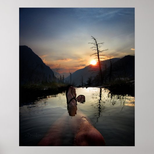 イヴァベルホット春サンセットアンセルアダムスウィルダネス ポスター (正面)